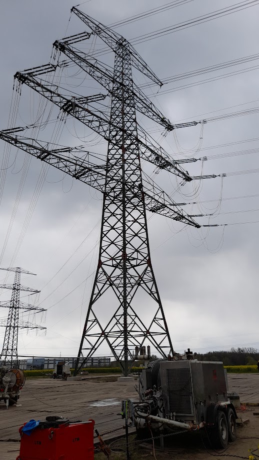 Übertragungsnetz von 50Hertz - Nord-Süd-Leitung 
